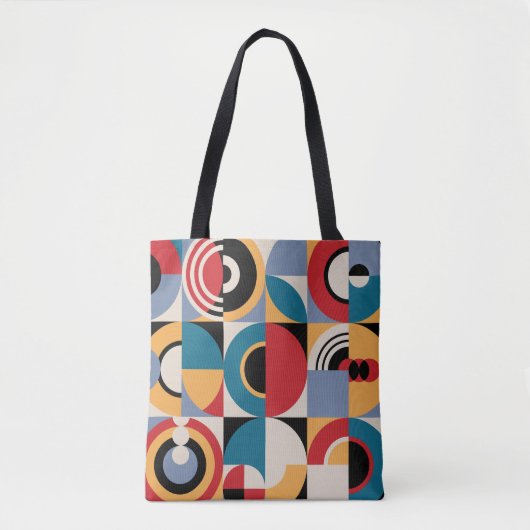Abstract Memphis: geometrische  stijl. Tote Bag (Voorkant)