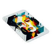 Abstract menselijk gezicht magneet (Rechterzijde)