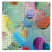 abstract met 3D Tegeltje (Voorkant)