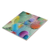 abstract met 3D Tegeltje (Zijkant)