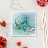 Abstract met blauw, moderne fractale kunst servet (Insitu)