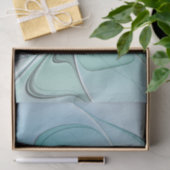 Abstract met blauw, moderne fractale kunst tissuepapier (Geschenk)