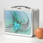 Abstract met blauwe, moderne fractale kunst (In situ)