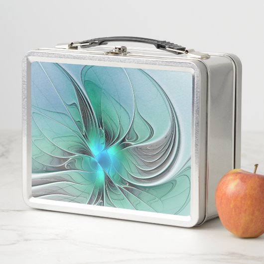 Abstract met blauwe, moderne fractale kunst (In situ)