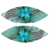 Abstract met blauwe, moderne fractale kunst american football (Panelen)