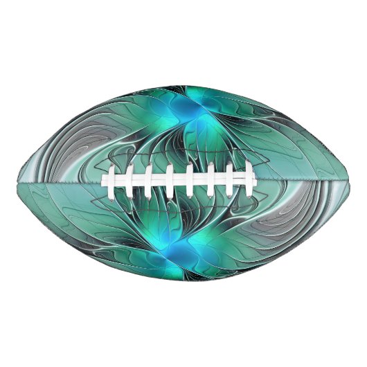 Abstract met blauwe, moderne fractale kunst american football (Voorkant)