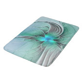 Abstract met blauwe, moderne fractale kunst badmat (Gekanteld)