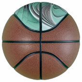 Abstract met blauwe, moderne fractale kunst basketbal (Rechts)