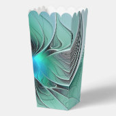 Abstract met blauwe, moderne fractale kunst bedankdoosjes (Voorkant)