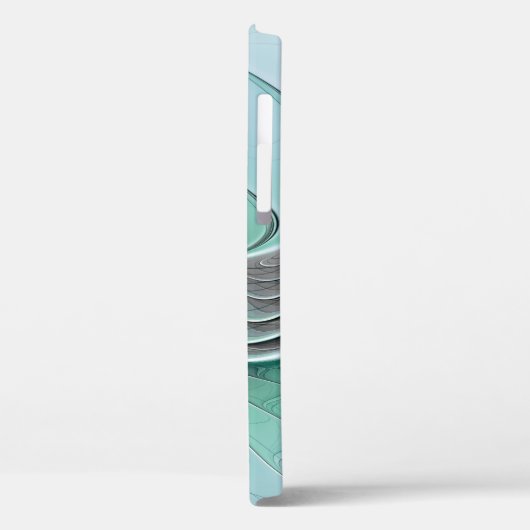 Abstract met blauwe, moderne fractale kunst Case-Mate iPhone case (Achterkant / Links)