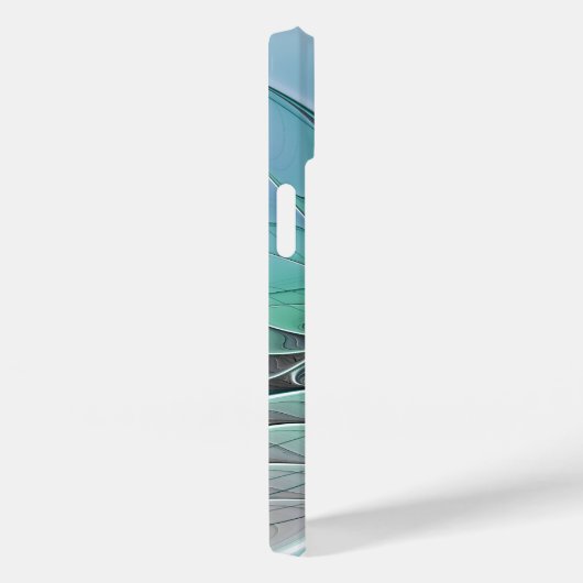 Abstract met blauwe, moderne fractale kunst Case-Mate iPhone case (Achterkant / Rechts)