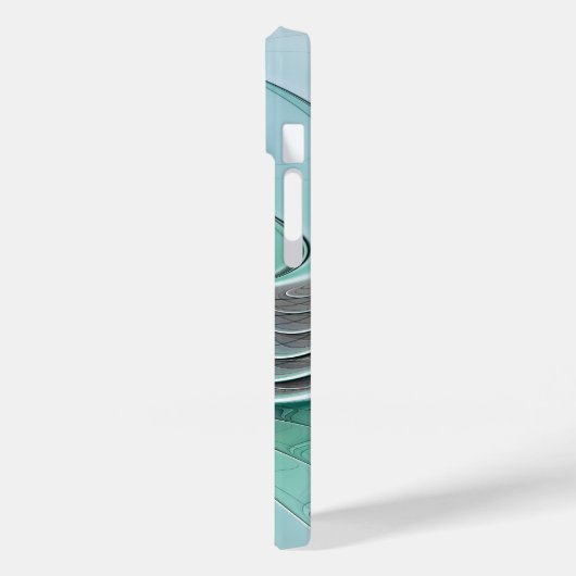 Abstract met blauwe, moderne fractale kunst Case-Mate iPhone case (Achterkant / Links)