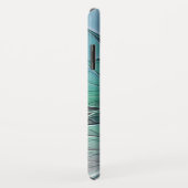 Abstract met blauwe, moderne fractale kunst Case-Mate iPhone case (Achterkant/rechts)