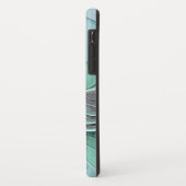 Abstract met blauwe, moderne fractale kunst Case-Mate iPhone case (Achterkant/links)