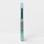 Abstract met blauwe, moderne fractale kunst Case-Mate iPhone case (Achterkant/links)