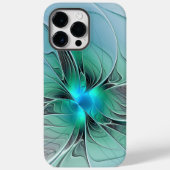 Abstract met blauwe, moderne fractale kunst Case-Mate iPhone case (Achterkant)