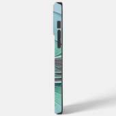 Abstract met blauwe, moderne fractale kunst Case-Mate iPhone case (Achterkant / Links)