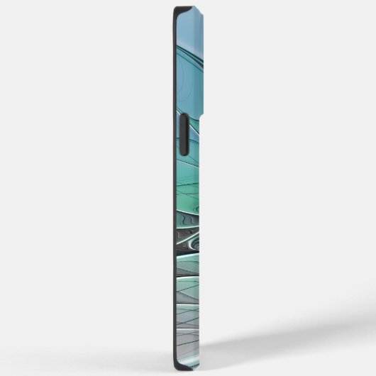 Abstract met blauwe, moderne fractale kunst Case-Mate iPhone case (Achterkant / Rechts)