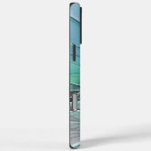 Abstract met blauwe, moderne fractale kunst Case-Mate iPhone case (Achterkant / Rechts)