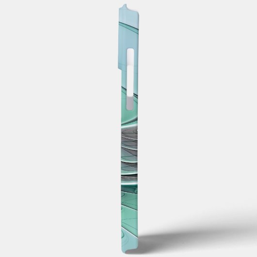 Abstract met blauwe, moderne fractale kunst Case-Mate iPhone case (Achterkant / Links)