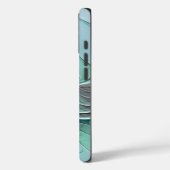 Abstract met blauwe, moderne fractale kunst Case-Mate iPhone case (Achterkant / Links)