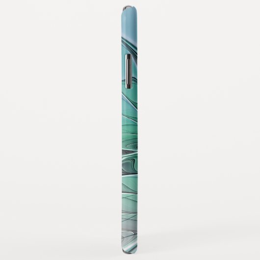 Abstract met blauwe, moderne fractale kunst Case-Mate iPhone case (Achterkant/rechts)