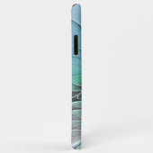 Abstract met blauwe, moderne fractale kunst Case-Mate iPhone case (Achterkant/rechts)