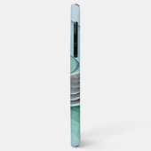 Abstract met blauwe, moderne fractale kunst Case-Mate iPhone case (Achterkant/links)