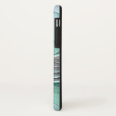 Abstract met blauwe, moderne fractale kunst Case-Mate iPhone case (Achterkant/links)