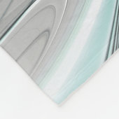 Abstract met blauwe, moderne fractale kunst fleece deken (Hoek)