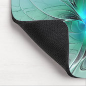 Abstract met blauwe, moderne fractale kunst muismat (Hoek)