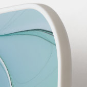 Abstract met blauwe, moderne fractale kunst pickleball paddle (Links Detail)