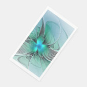 Abstract met blauwe, moderne fractale kunst servet (Hoek)