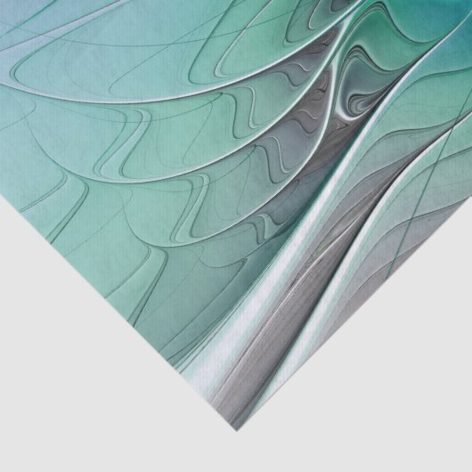 Abstract met blauwe, moderne fractale kunst tissuepapier (Detail)