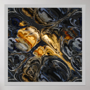 Abstract met boomschors poster