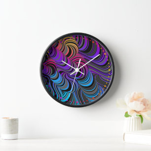 Abstract met felle kleurwervels