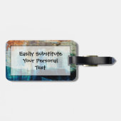 Abstract met foto's van Rocks National Lakeshore Bagagelabel (Achterkant horizontaal)