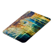 Abstract met foto's van Rocks National Lakeshore Magneet (Linkerzijde)