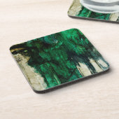 Abstract met foto's van Rocks National Lakeshore Onderzetter (Linkerzijde)