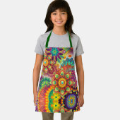 abstract met mandalas-kleurrijk schort (Insitu)