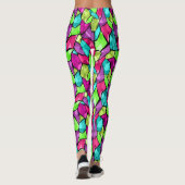 Abstract met meerdere kleuren leggings (Achterkant)