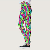 Abstract met meerdere kleuren leggings (Links)