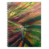 Abstract met meerdere kleuren notitieboek (Voorkant)
