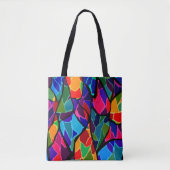 Abstract met meerdere kleuren tote bag (Voorkant)