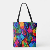 Abstract met meerdere kleuren tote bag (Achterkant)