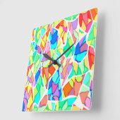 Abstract met meerdere kleuren vierkante klok (Hoek)