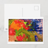 Abstract met oranje #1 briefkaart (Voorkant / Achterkant)