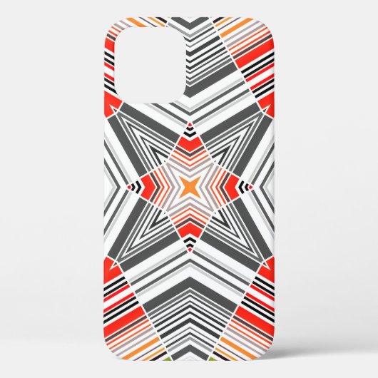 Abstract met sierbekleding gestript naadvormig pat Case-Mate iPhone case (Achterkant)