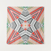 Abstract met sierbekleding gestript naadvormig pat wandkleed (Voorkant)