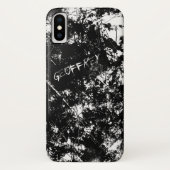 Abstract met Urban Grunge Black en White Scratch Case-Mate iPhone Case (Achterkant)
